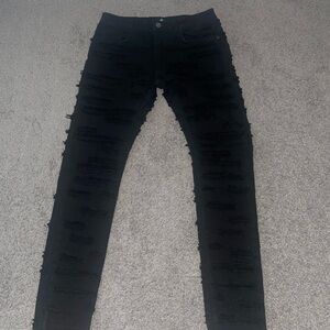 Stylish Black Distressed Women Jeans